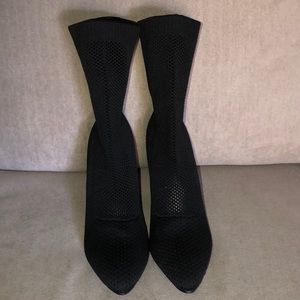 Black, sock booties (NWOT)